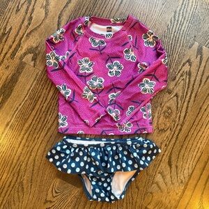 Tea Collection Girls Floral Bathing Suit
